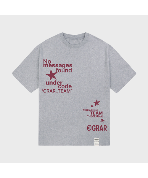 GRAVER（グレーバー）の「[ユニセックス]NO MESSAGE 半袖Tシャツ_3カラー（Tシャツ/カットソー・レディース・ライトグレー/ホワイト/チャコールグレー・LARGE/SMALL/MEDIUM/X-LARGE）」の3枚目の写真