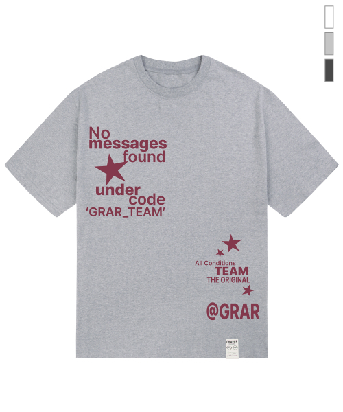 GRAVER（グレーバー）の「[ユニセックス]NO MESSAGE 半袖Tシャツ_3カラー（Tシャツ/カットソー・レディース・ライトグレー/ホワイト/チャコールグレー・LARGE/SMALL/MEDIUM/X-LARGE）」の4枚目の写真