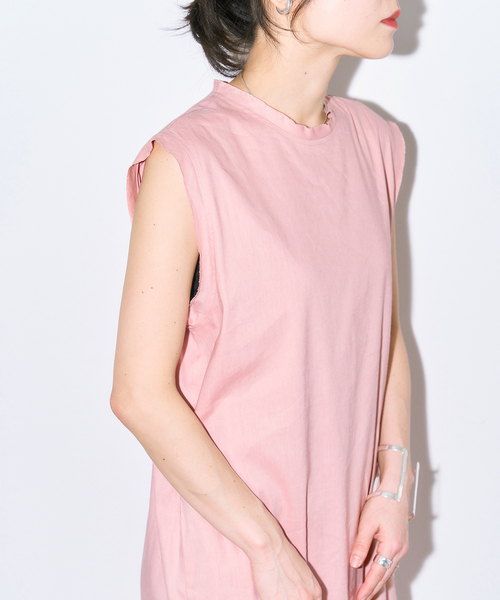 CITYSHOP（シティーショップ）の「TANK LEANN DRESS：ワンピース（ワンピース・レディース・ピンク/ブラック・36/38）」の11枚目の写真