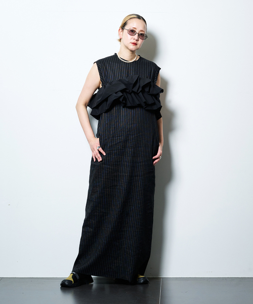 CITYSHOP（シティーショップ）の「TANK LEANN DRESS：ワンピース（ワンピース・レディース・ピンク/ブラック・36/38）」の13枚目の写真