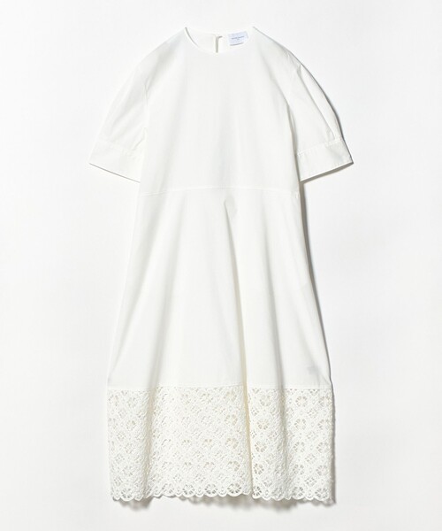 UNITED ARROWS(ユナイテッドアローズ)の「ラッセルレース コンビ ワンピース ‐ウォッシャブル‐(ワンピース・レディース・ホワイト/ブラック・36/38)」の2枚目の写真