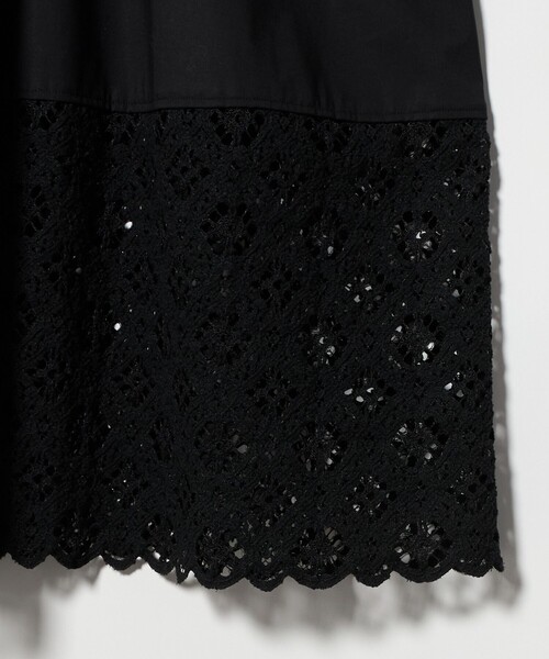 UNITED ARROWS(ユナイテッドアローズ)の「ラッセルレース コンビ ワンピース ‐ウォッシャブル‐(ワンピース・レディース・ホワイト/ブラック・36/38)」の10枚目の写真