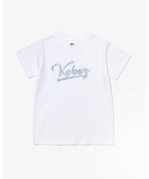 KEBOZ（ケボズ）の「W ICON RHINESTONE S/S TEE（Tシャツ/カットソー・レディース・ホワイト/オリーブ/ブラック・ONE SIZE）」の2枚目の写真