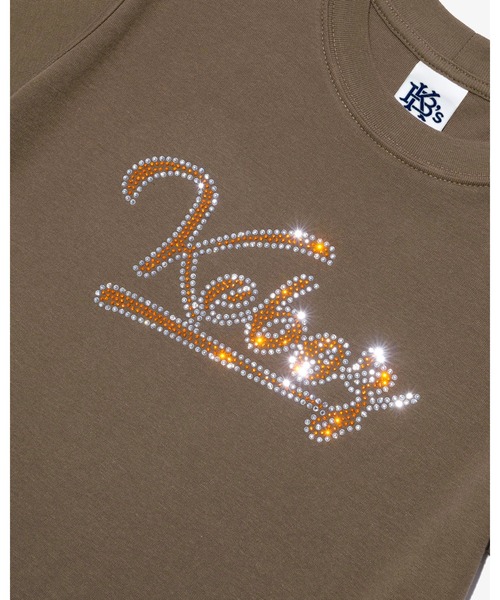 KEBOZ（ケボズ）の「W ICON RHINESTONE S/S TEE（Tシャツ/カットソー・レディース・ホワイト/オリーブ/ブラック・ONE SIZE）」の9枚目の写真