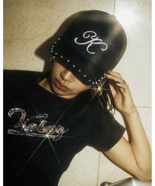 KEBOZ（ケボズ）の「W ICON RHINESTONE S/S TEE（Tシャツ/カットソー・レディース・ホワイト/オリーブ/ブラック・ONE SIZE）」の5枚目の写真