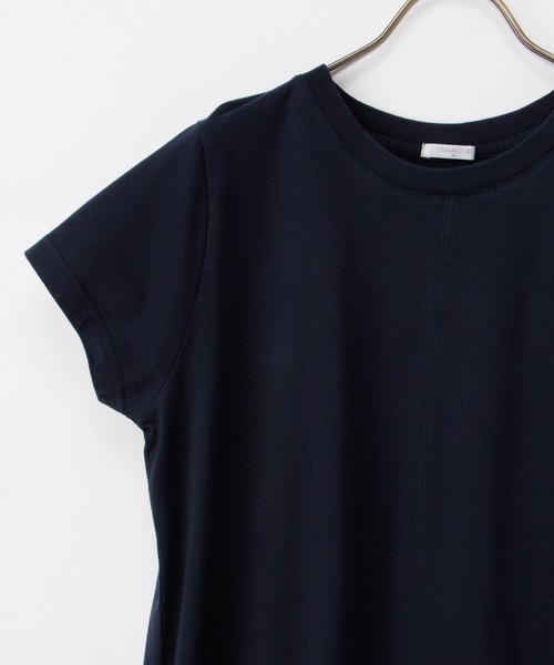 Honeys(ハニーズ)の「【UVカット】こだわり綿Tシャツワンピ(ワンピース・レディース・ネイビー/モカ/ブラック・L/LL/M)」の18枚目の写真