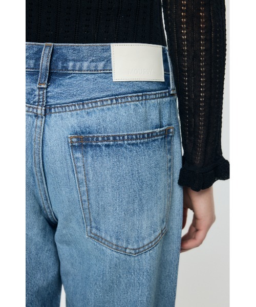 MOUSSY(マウジー)の「MIDRISE DAMAGED SLIM STRAIGHT(デニムパンツ・レディース・ブルー・0/1/2)」の13枚目の写真