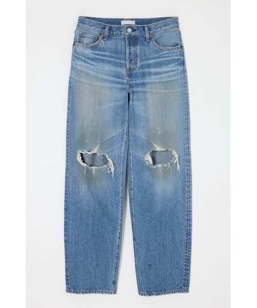 MOUSSY(マウジー)の「MIDRISE DAMAGED SLIM STRAIGHT(デニムパンツ・レディース・ブルー・0/1/2)」の16枚目の写真