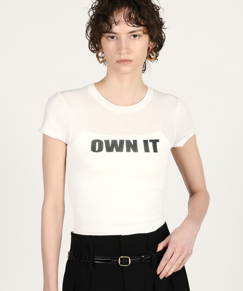 PRANK PROJECT(プランクプロジェクト)の「【2026Summer Pre-Order】OWN IT Tシャツ / OWN IT T-Shirt(Tシャツ/カットソー・レディース・ホワイト/グレー/ブラック・FREE)」の17枚目の写真