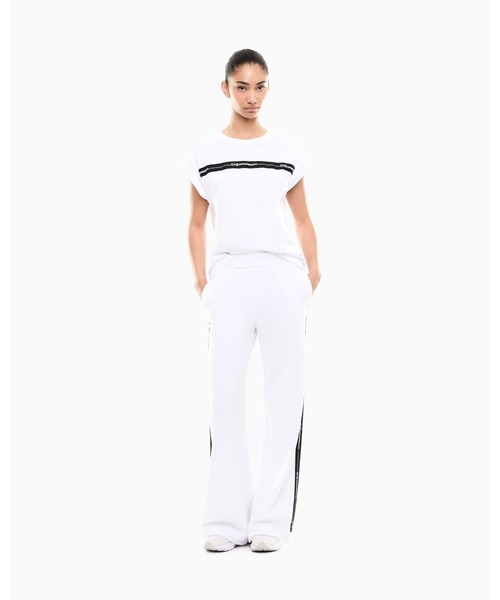 EMPORIO ARMANI EA7(エンポリオアルマーニイーエーセブン)の「<オンライン限定>【エンポリオ アルマーニ EA7】Logo Series Tシャツ コットンジャージー(Tシャツ/カットソー・レディース・ホワイト・LARGE/MEDIUM/SMALL)」の5枚目の写真