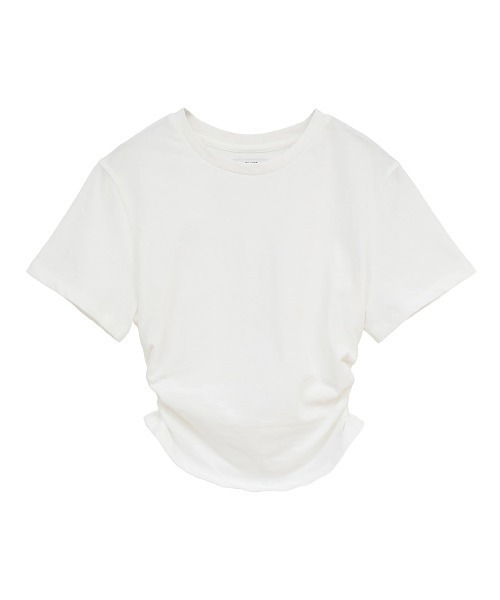 CLANE/クラネ/SHIRRED HEM COMPACT TOPS