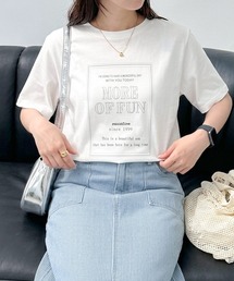 USAコットンプリント刺繍Tシャツ【接触冷感】