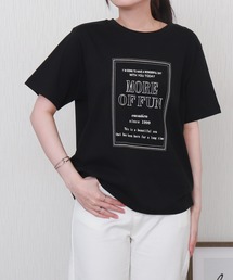 USAコットンプリント刺繍Tシャツ【接触冷感】