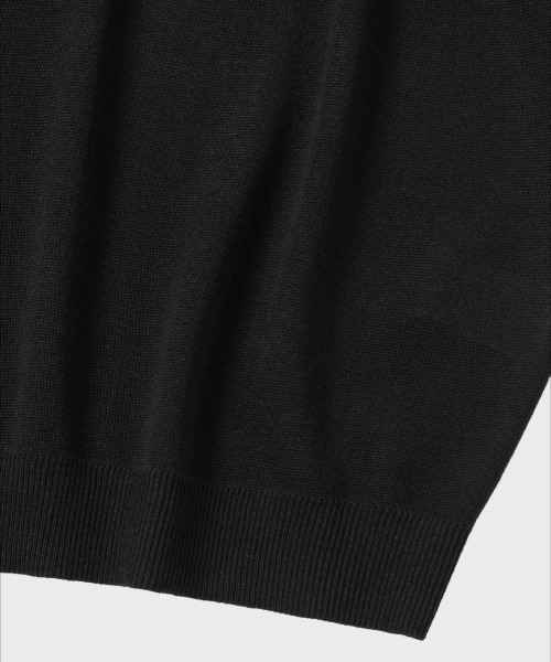 NONBLANK(ノンブランク)の「リネンクールタッチカラーニット_BLACK(ポロシャツ・メンズ・ブラック・MEDIUM/LARGE)」の8枚目の写真