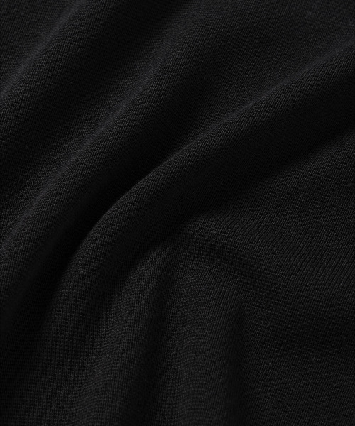 NONBLANK(ノンブランク)の「リネンクールタッチカラーニット_BLACK(ポロシャツ・メンズ・ブラック・MEDIUM/LARGE)」の9枚目の写真