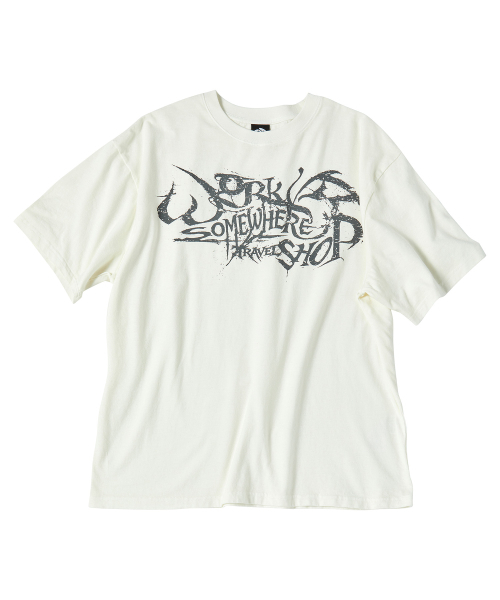 TRAVEL(トラベル)の「カリグラフィーピグメント半袖Tシャツクリーム(Tシャツ/カットソー・レディース・その他・SMALL/MEDIUM/LARGE/X-LARGE)」の1枚目の写真