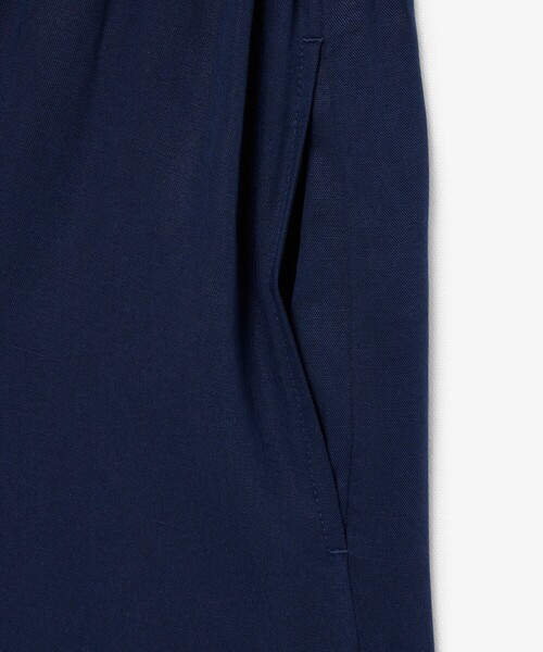 LACOSTE(ラコステ)の「リヨセル×リネンブレンド ウエストシャーリング シャツドレス / シャツワンピース(シャツワンピース・レディース・ネイビー・38/36)」の8枚目の写真