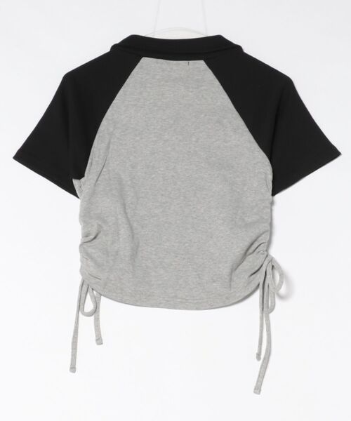 GORGE(ゴージ)の「《配色ラグラン×英字ロゴ》スキッパーTシャツ/ストリート/春夏/全2色(Tシャツ/カットソー・レディース・オフホワイト/杢グレー・F)」の4枚目の写真