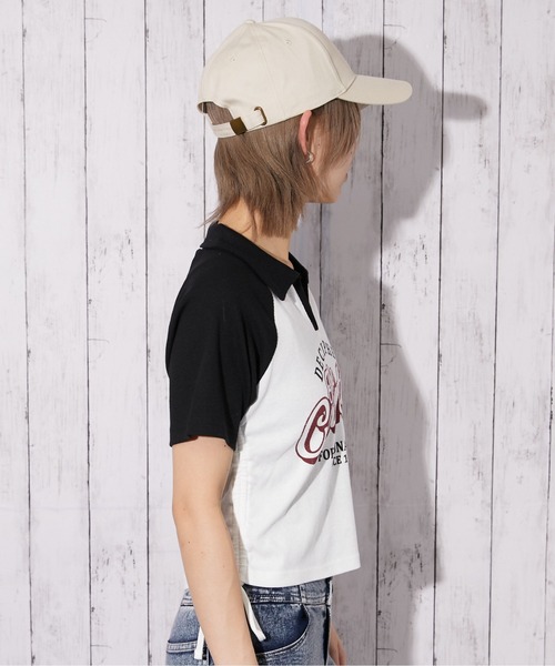 GORGE(ゴージ)の「《配色ラグラン×英字ロゴ》スキッパーTシャツ/ストリート/春夏/全2色(Tシャツ/カットソー・レディース・オフホワイト/杢グレー・F)」の11枚目の写真