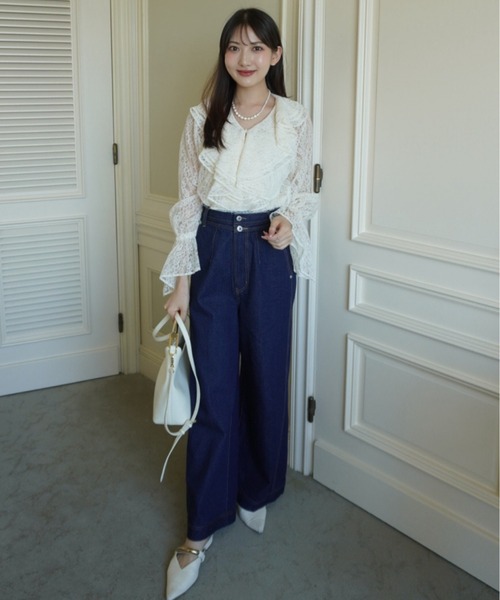 ORGUE(オルグ)の「Gold handle bag/ゴールドハンドルバッグ(ハンドバッグ・レディース・ブラック/アイボリー・FREE)」の3枚目の写真