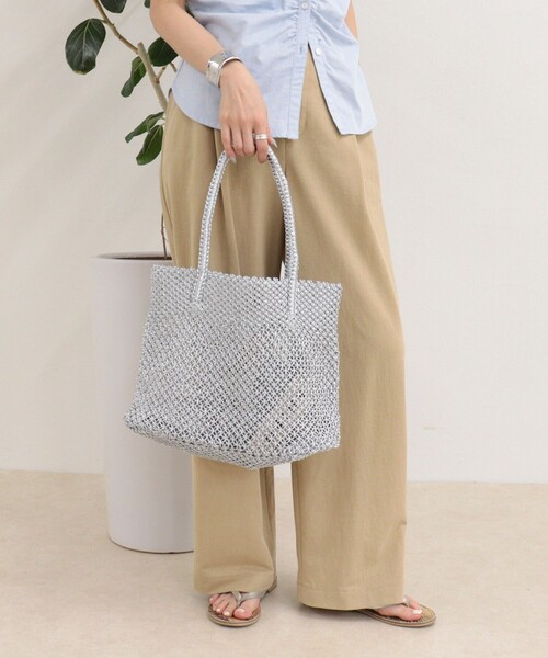 fredy emue(フレディエミュ)の「【BAGMATI/バグマティ】ラメコードメッシュトートバッグ(トートバッグ・レディース・シルバー/ゴールド・FREE)」の3枚目の写真