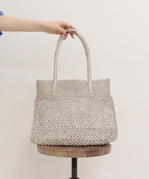 fredy emue(フレディエミュ)の「【BAGMATI/バグマティ】ラメコードメッシュトートバッグ(トートバッグ・レディース・シルバー/ゴールド・FREE)」の9枚目の写真