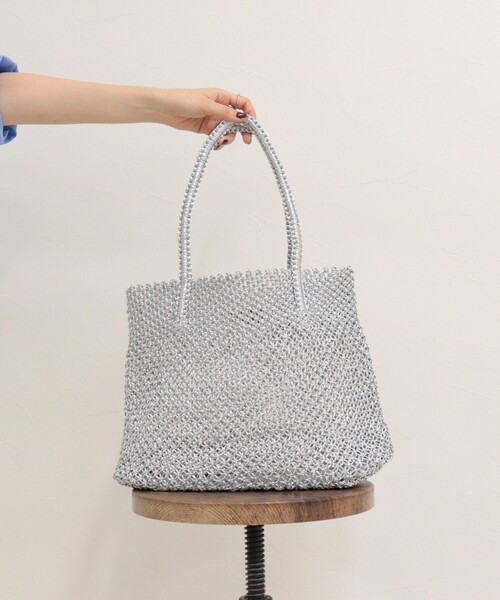 fredy emue(フレディエミュ)の「【BAGMATI/バグマティ】ラメコードメッシュトートバッグ(トートバッグ・レディース・シルバー/ゴールド・FREE)」の10枚目の写真