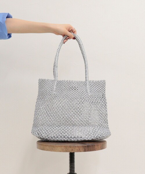 fredy emue(フレディエミュ)の「【BAGMATI/バグマティ】ラメコードメッシュトートバッグ(トートバッグ・レディース・シルバー/ゴールド・FREE)」の12枚目の写真