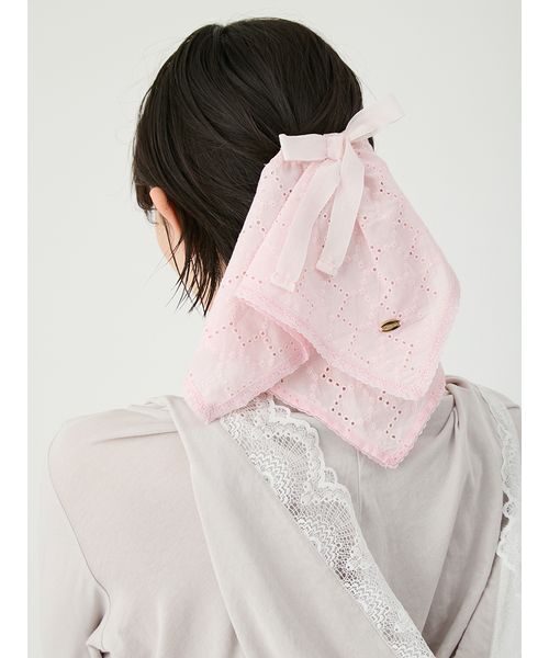 LILY BROWN(リリーブラウン)の「コットンレースバレッタ(その他ヘアアクセサリー・レディース・イエロー/ドット/ホワイト/ピンク・F)」の3枚目の写真