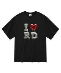メルティングダウンラブ 半袖Tシャツ ブラック