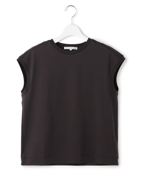 23区(ニジュウサンク)の「シルキータッチ フレンチスリーブ Tシャツ(Tシャツ/カットソー・レディース・グレー系/ベージュ系/ホワイト系/パイングリーン系/ピンク系/カーキ系/ダルブルー系/ブラック系/ネイビー系・38)」の3枚目の写真