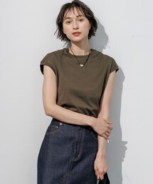 シルキータッチ フレンチスリーブ Tシャツ