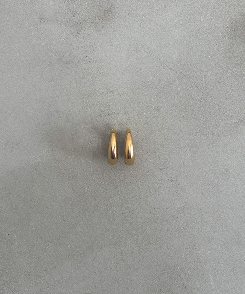 VATSURICA（バツリカ）の「〈LOINE〉金属アレルギー対応 / ステンレス / ミニ ドロップ フープピアス 11mm（ピアス（両耳用）・レディース・ゴールド・FREE）」の9枚目の写真