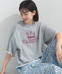 OMNES（オムネス）の「カレッジプリントスウェット半袖Tシャツ（Tシャツ/カットソー）」