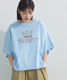 OMNES（オムネス）の「カレッジプリントスウェット半袖Tシャツ（Tシャツ/カットソー）」