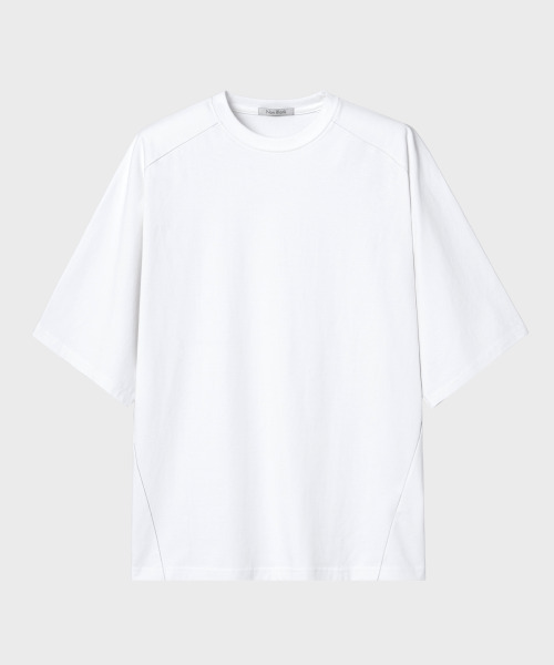 NONBLANK(ノンブランク)の「ラグランハーフスリーブTシャツ_WHITE(Tシャツ/カットソー・メンズ・その他・MEDIUM/X-LARGE/LARGE)」の1枚目の写真