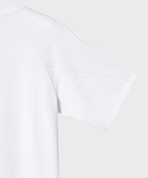 NONBLANK(ノンブランク)の「ラグランハーフスリーブTシャツ_WHITE(Tシャツ/カットソー・メンズ・その他・MEDIUM/X-LARGE/LARGE)」の3枚目の写真