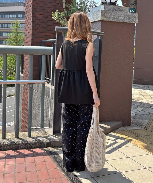 ISOOK(アイスー)の「【ISOOK / アイスー】クロシェ編みトートバッグ / ショルダーバッグ サマーニット カジュアル 大容量 A4サイズ収納可 ZOZOTOWN限定(トートバッグ・レディース・ブラック/アイボリー・FREE)」の20枚目の写真