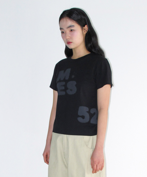 AMESWORLDWIDE(アメスワールドワイド)の「SPRAY 52 TYPO TEE BLACK(Tシャツ/カットソー・レディース・その他・SMALL/MEDIUM/LARGE)」の5枚目の写真