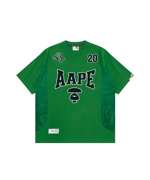 AAPE BY A BATHING APE(エーエイプバイアベイシングエイプ)の「AAPE FANCY MAIN TEE(Tシャツ/カットソー・メンズ・ブラック/ダークグリーン・MEDIUM/SMALL/LARGE/X-LARGE)」の1枚目の写真