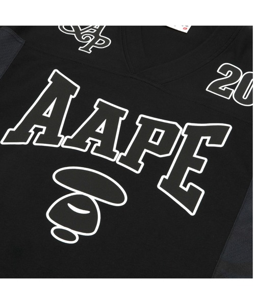 AAPE BY A BATHING APE(エーエイプバイアベイシングエイプ)の「AAPE FANCY MAIN TEE(Tシャツ/カットソー・メンズ・ブラック/ダークグリーン・MEDIUM/SMALL/LARGE/X-LARGE)」の4枚目の写真