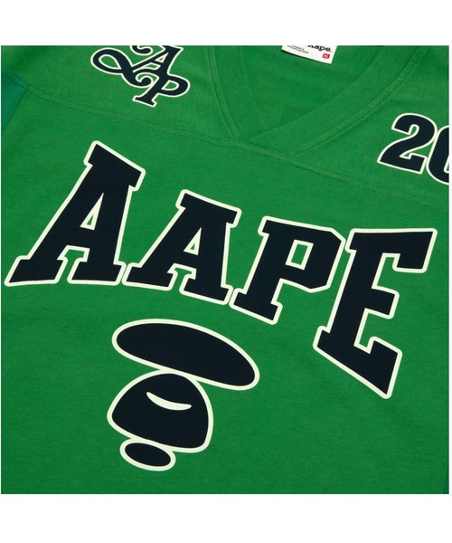 AAPE BY A BATHING APE(エーエイプバイアベイシングエイプ)の「AAPE FANCY MAIN TEE(Tシャツ/カットソー・メンズ・ブラック/ダークグリーン・MEDIUM/SMALL/LARGE/X-LARGE)」の8枚目の写真
