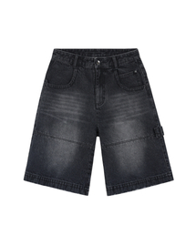 ETCE（イーティーシーイー）の「DENIM BERMUDA SHORTS (BLACK)（その他パンツ）」