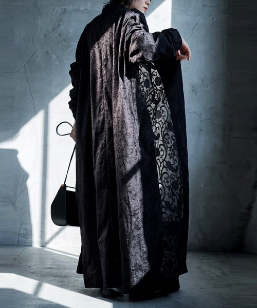 antiqua（アンティカ）の「綿100  テーラード ロングジャケット（テーラードジャケット・レディース・ブラック・ONESIZE）」の16枚目の写真