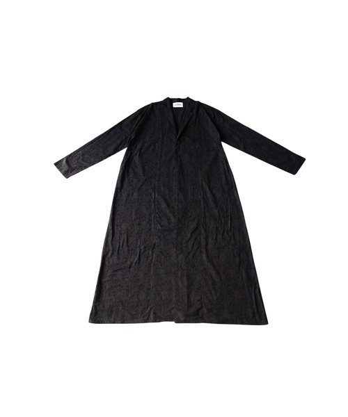 antiqua（アンティカ）の「綿100  テーラード ロングジャケット（テーラードジャケット・レディース・ブラック・ONESIZE）」の7枚目の写真