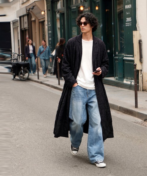 antiqua（アンティカ）の「綿100  テーラード ロングジャケット（テーラードジャケット・レディース・ブラック・ONESIZE）」の21枚目の写真