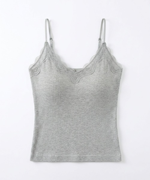 aimoha(アイモハ)の「美背中レースカップインキャミソール(キャミソール・レディース・グレー/ブラック・FREE)」の20枚目の写真