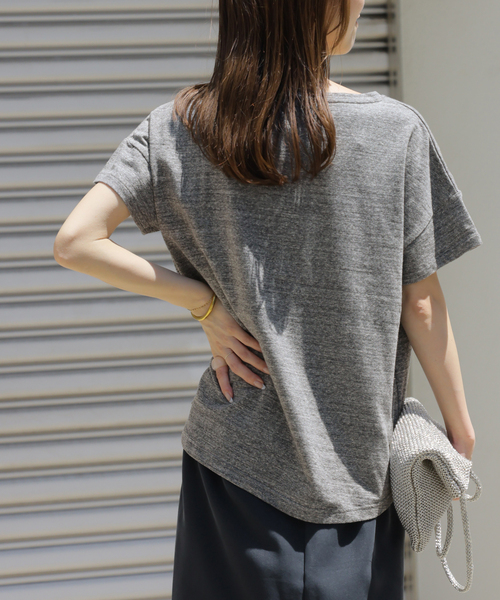 JOURNAL STANDARD relume（ジャーナルスタンダード　レリューム）の「【HOLIDAYS COMFORT/ホリデーズ コンフォート】ラフィテンジクTEE（Tシャツ/カットソー・レディース・ダークパープル/グレー/スミクロ/ライトグレー・FREE）」の12枚目の写真