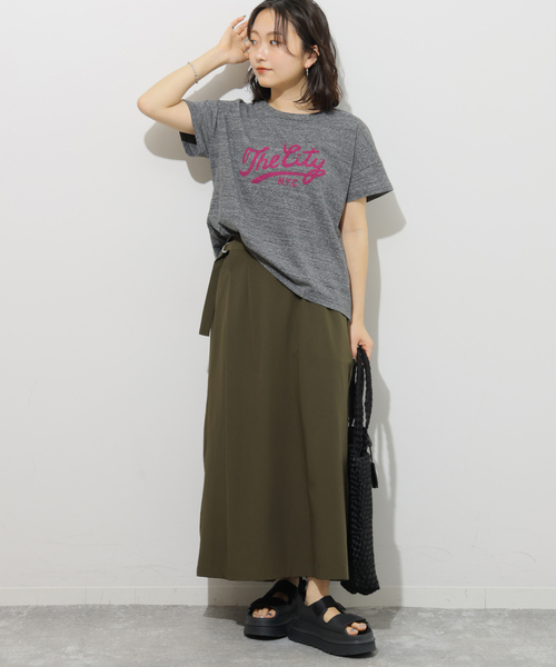JOURNAL STANDARD relume（ジャーナルスタンダード　レリューム）の「【HOLIDAYS COMFORT/ホリデーズ コンフォート】ラフィテンジクTEE（Tシャツ/カットソー・レディース・ダークパープル/グレー/スミクロ/ライトグレー・FREE）」の14枚目の写真
