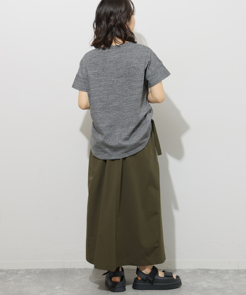 JOURNAL STANDARD relume（ジャーナルスタンダード　レリューム）の「【HOLIDAYS COMFORT/ホリデーズ コンフォート】ラフィテンジクTEE（Tシャツ/カットソー・レディース・ダークパープル/グレー/スミクロ/ライトグレー・FREE）」の16枚目の写真